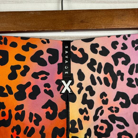 Savage X Fenty Animal‎ Print High Waisted Leggings Bright Colors Women's Large - Picture 4 of 8